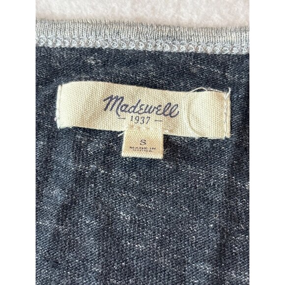 Madewell 1937 Womens Gray Long Sleeve T-Shirt Size S - Picture 3 of 8